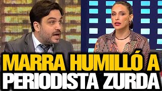 MARRA HUMILLÓ A PERIODISTA ZURDA [upl. by Asiul]