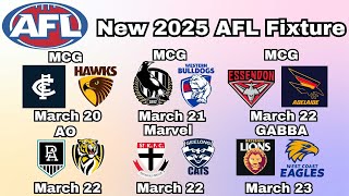 My Reaction To The New 2025 AFL Fixture [upl. by Feltie984]