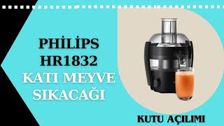 PHİLİPS HR1832 KATI MEYVE SIKACAĞI KUTU AÇILIMI philips katımeyvesıkacağı mutfak küçükevaletleri [upl. by Scheer612]