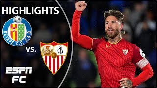 👏 SERGIO RAMOS SCORES 👏 Getafe vs Sevilla  Copa Del Rey Highlights [upl. by Enimassej407]