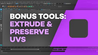 Mayas Extrude and Preserve UVs Bonus Tool [upl. by Ursulina]