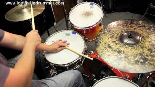 How to play drums  Cascara with 32 Rumba Clave [upl. by Atinreb]