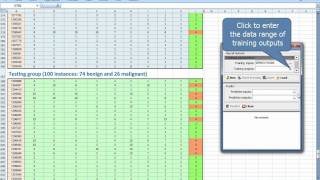 Using NeuroXL Predictor in Medicine Diagnosing the Breast Cancer Presence in Patients [upl. by Anrak888]