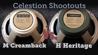 Celestion M Creamback Vs H Heritage 75Hz shootout [upl. by Fishbein]