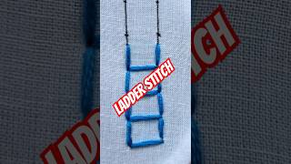 Ladder Stitch embroiderytechniques handmade handwork handembroidery sewing embroidery [upl. by Croner]