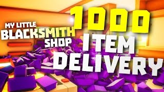 OPENING CRATE WITH OVER 1000 ITEMS  My Little Blacksmith Shop Game  Blacksmith Shop Cheat [upl. by Annoled]