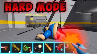 HARD MODE Activated Play with ITEMS in Barry Prison Run in Roblox robloxobby [upl. by Johnna]