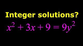 Solving a Quadratic Diophantine Equation [upl. by Kristo]