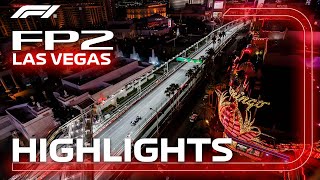 FP2 Highlights  2023 Las Vegas Grand Prix [upl. by Ennaesor]