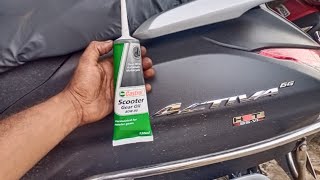 Activa 6g  How to change gear oil dayanandautomobile [upl. by Litnahc37]