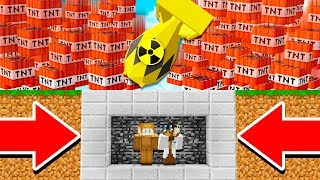 EXTREME TNT NUKE VS MINECRAFT BUNKER [upl. by Yaned31]