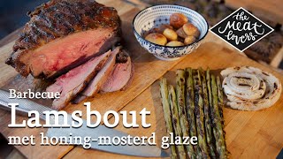 Lamsbout op de BBQ met HoningMosterd glaze  Marcel Maassen  The Meatlovers [upl. by Darcy]