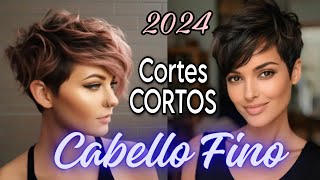 Cortes CORTOS para CABELLO FINO y ESCASO Da Volúmen y Movimiento al Instante Tendencia 2024 [upl. by Muiram]