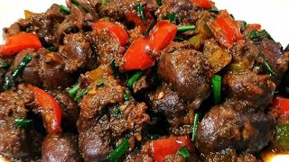 How to cook beef kidneys  Eating Beef kidneys recipe  Beef kidneys stew  cooking queen [upl. by Ennywg543]