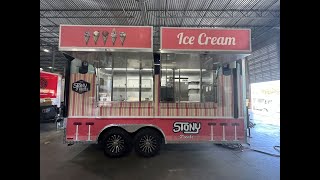 8x16 Ice Cream amp Coffee Trailer  Stony Treats  Concession Nation [upl. by Nosam569]