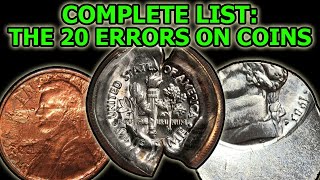 The 20 Types Of Errors On Coins – Complete Overview of Physical Error Coinage [upl. by Wood]