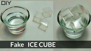 DIY Artificial Ice Cube  Fake Ice Cube [upl. by Ecitnerp]