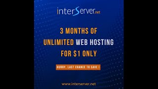 InterServer 1 For 3 Months Unlimited Web Hosting Offer 2024 [upl. by Mosley]