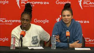 2024 WNBA Playoffs SemiFinals Game 2 PostGame Press Conference Aces vs Liberty [upl. by Matless]