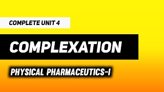 Complexation And Drug Action  Protein Binding  Physical Pharmaceutics  Imperfect Pharmacy [upl. by Anaihsat173]