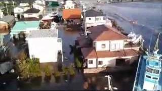 Tsunami Japan 2011 Scary Moment Amateur Video [upl. by Bathulda297]