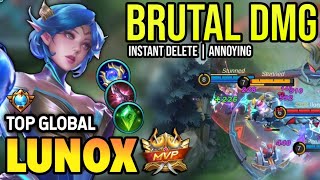 LUNOX BEST BUILD 2023  TOP GLOBAL LUNOX GAMEPLAY  MOBILE LEGENDS✓ [upl. by Anigar957]