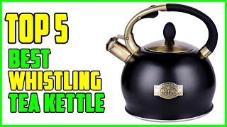 TOP 5 Best Whistling Tea Kettle 2023 [upl. by Gorman]