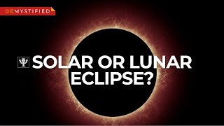 DEMYSTIFIED What causes solar and lunar eclipses  Encyclopaedia Britannica [upl. by Sharleen]