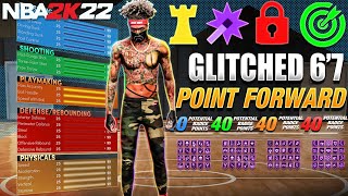 NBA 2K22 GLITCHED 67 POINT FORWARD IS HERE GLITCHED BUILD [upl. by Shira300]