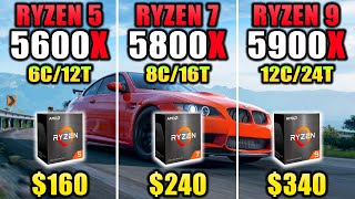 R5 5600X vs R7 5800X vs R9 5900X  How much Performance Difference [upl. by Olihs]