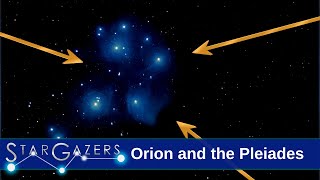 Orion and the Pleiades  October 3  October 9  Stargazers [upl. by Nahttam]