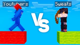 Minecraft YouTubers VS BEST Minecraft Sweats [upl. by Ragse]