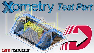 Mastercam OptiRough using Stock aka OptiRest  Xometry Mill Test Part  Video 4 [upl. by Gervais]