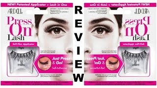 Ardell PRESS ON Lashes First Impression  Review  Demo [upl. by Atnes137]