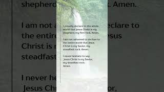 Jesus Christ is My Shepherd My Rock My Savior  Amen motivation shortvideo [upl. by Ahsaeyt]