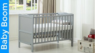 MCC® Wooden Baby Cot Bed quotOrlandoquot amp Water repellent Mattress [upl. by Novyart]