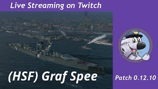 HSF Graf Spee a secondarie per i meme  World of Warships [upl. by Snilloc]