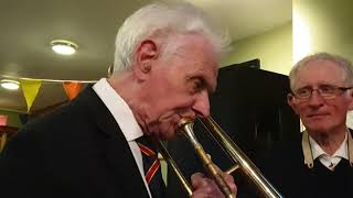 Larry Hingerton 90 Years Old Trombone Player [upl. by Affra572]