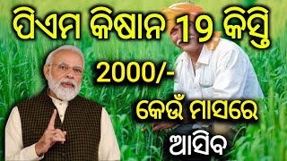 PM Kisan Yojana 19 kishti  PM Kisan Yojana 19 Installment Release Month  ପିଏମ କିଷାନ ୧୯ କିସ୍ତି [upl. by Ardine419]