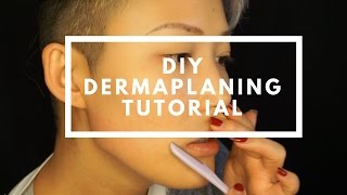 DIY Dermaplane Tutorial  FLAWLESS SKIN [upl. by Galanti745]