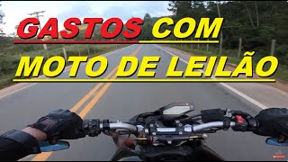 PARAMOS DE COMPRAR MOTO DE LEILÃO NÃO VALE A PENA MUITO GASTO PARA LEGALIZAR [upl. by Sayres844]