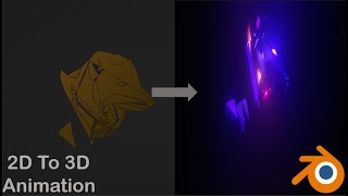 Tutorial How to turn 2D vector Images to 3D using Blender [upl. by Sharp]