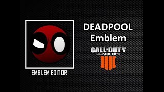 BO4 Emblem Tutorial  cool amp easy Deadpool Black Ops 4 How To Make Easy Deadpool Emblem [upl. by Leunamesoj]