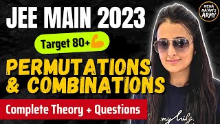 JEE 2023  PERMUTATIONS amp COMBINATIONS JEE MAINS amp ADVANCED  DROPPERS  FRESHERS ONE SHOT NEHA MAM [upl. by Ninnahc]