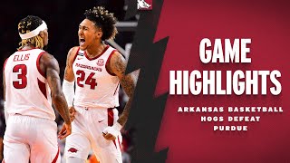 Highlights Arkansas Razorbacks Defeat Purdue  RAZORBACK BASKETBALL [upl. by Ezekiel]