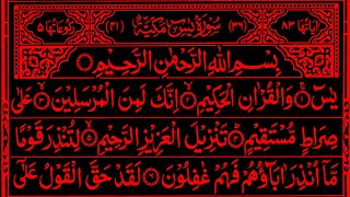 Surah Yasin Yaseen  Full With Arabic Text  Beautiful recitation یس سورہ 36 000319  editampfggfh [upl. by Kcirb]