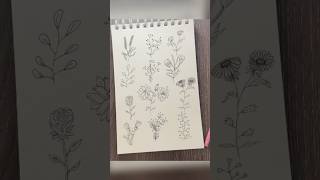 Flower doodles you must know 🌿🌸🌻🌿 Easy floral art Beginner Friendly [upl. by Berl]