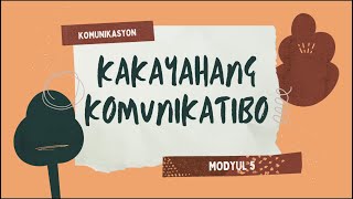 Kakayahang Komunikatibo l KOMUNIKASYON AT PANANALIKSIK SA WIKA AT KULTURANG PILIPINO [upl. by Egdirdle]