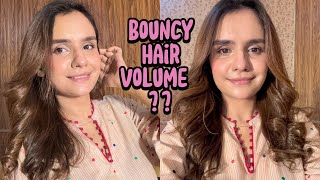 5 Minutes Bouncy Hair With Straightener 🤩 Signature hairstyle  Mumizen [upl. by Diane837]