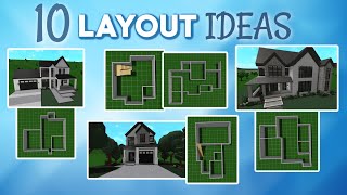 10 FREE HOUSE LAYOUTS  EXTERIORS  Roblox Bloxburg [upl. by Ellen]